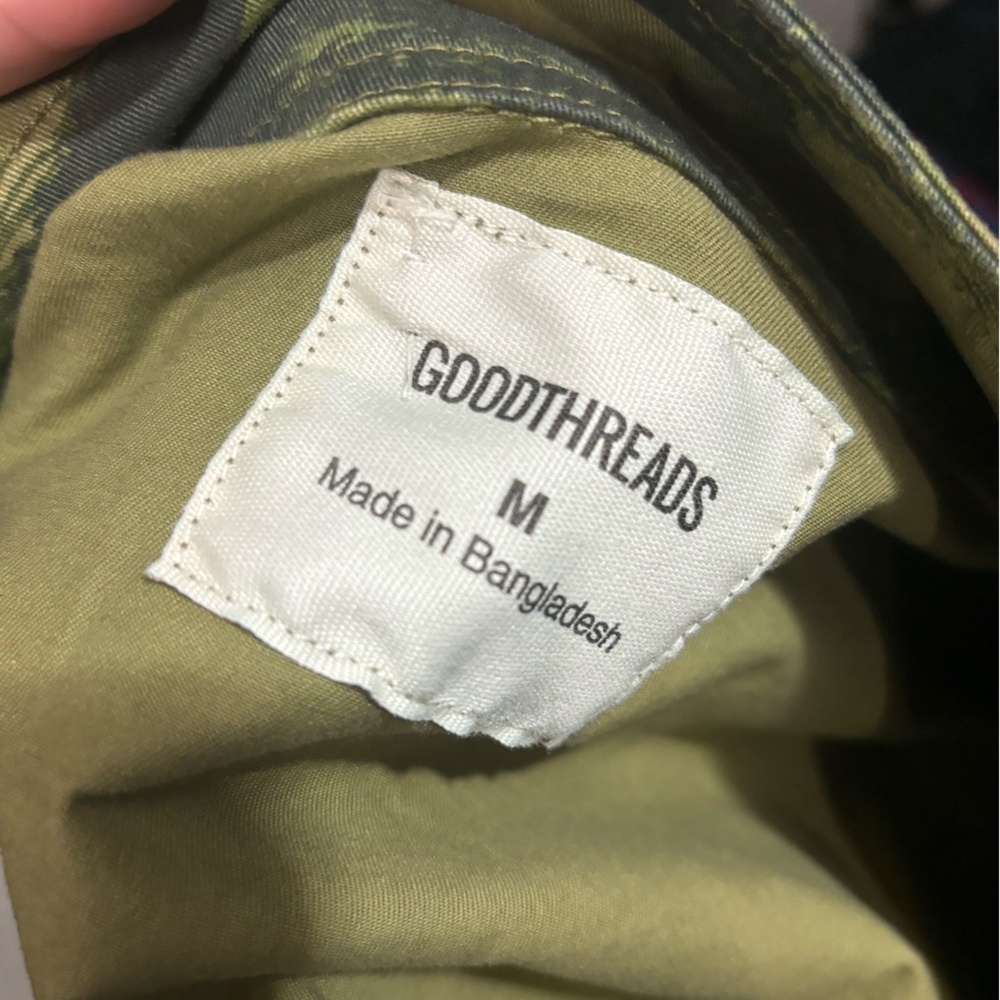 NWT Goodthreads Camo Drawstring Utility Military Jacket Coat Medium - Picture 12 of 12